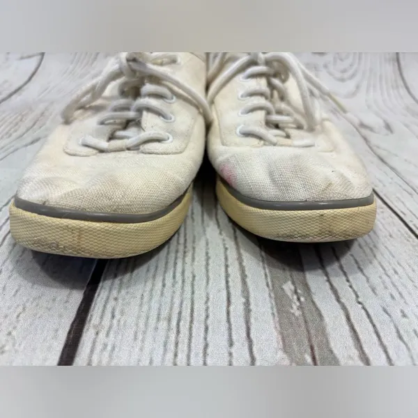 Worn UGG Hally Canvas Sneakers Shoes Lining Textile Sheepskin - Image 5