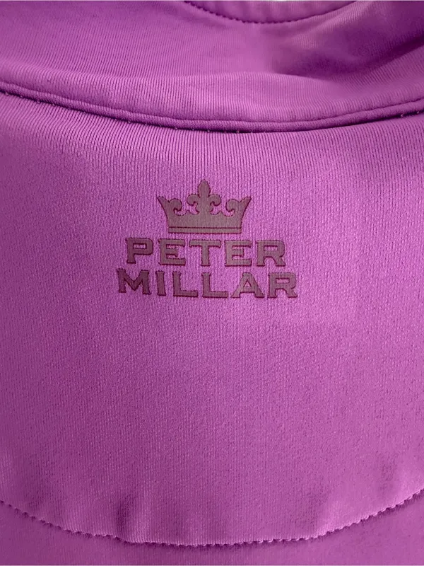 Peter‎ Millar Element4 Wicking 1/4 Zip Pullover Purple Golf Performance XL - Image 6