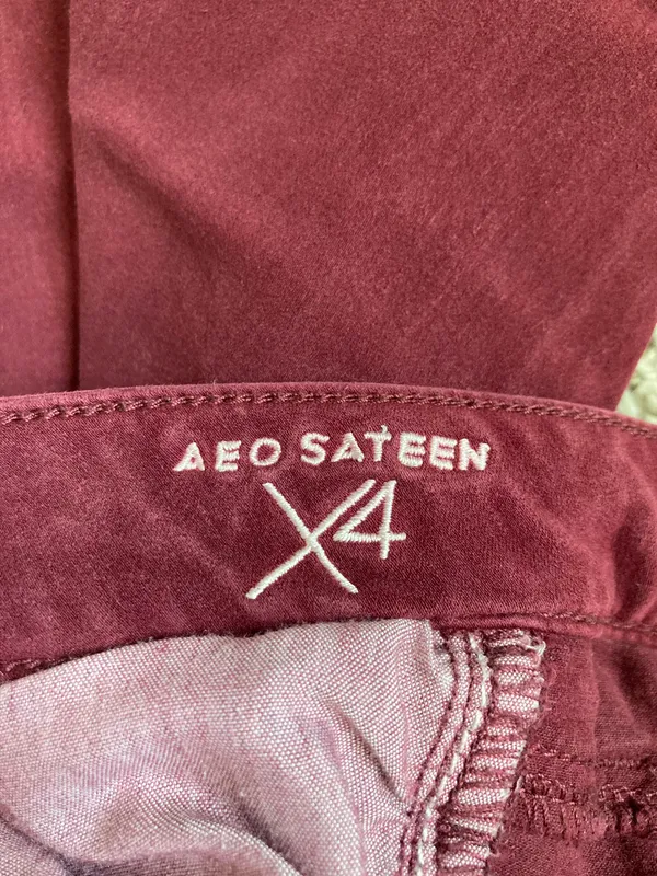 Maroon Red Super Super Stretch Jeggings - Image 5