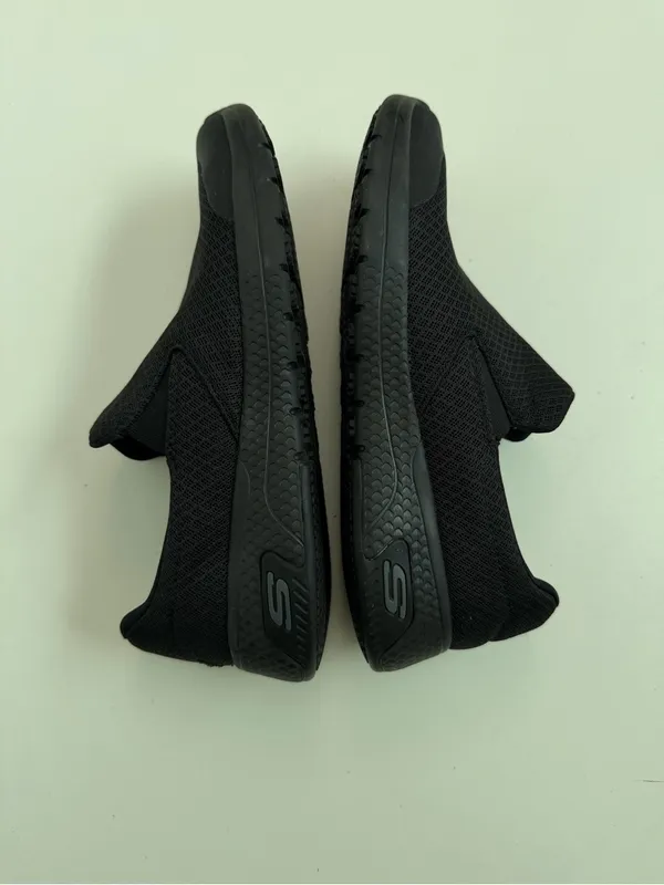 Skechers Loafer Sneaker Work Slip Resistant Air Cooled Memory Foam Comfort Black - Image 5