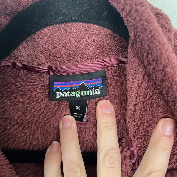 Patagonia Women's T Snap Fleece Pullover Maroon‎ Sz S - Image 2