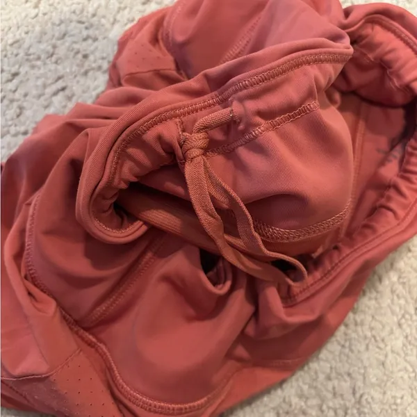 Athleta Red Athletic Shorts Lightweight Elastic Waist - Image 4