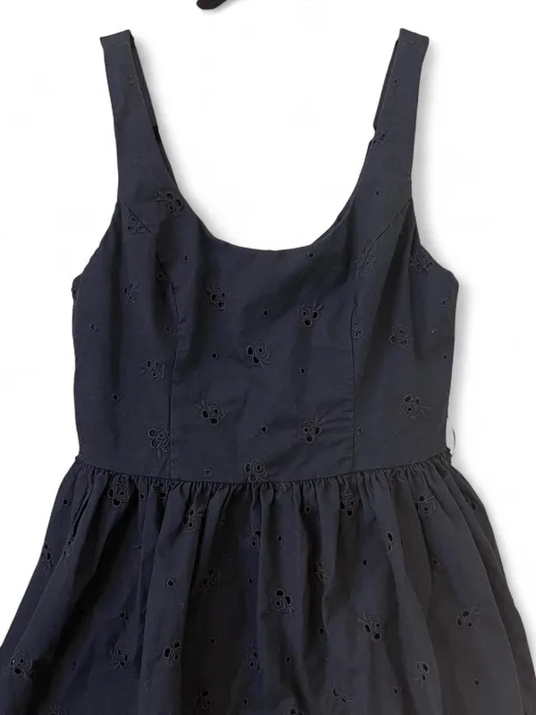 Abercrombie Navy Eyelet Dress - Image 2