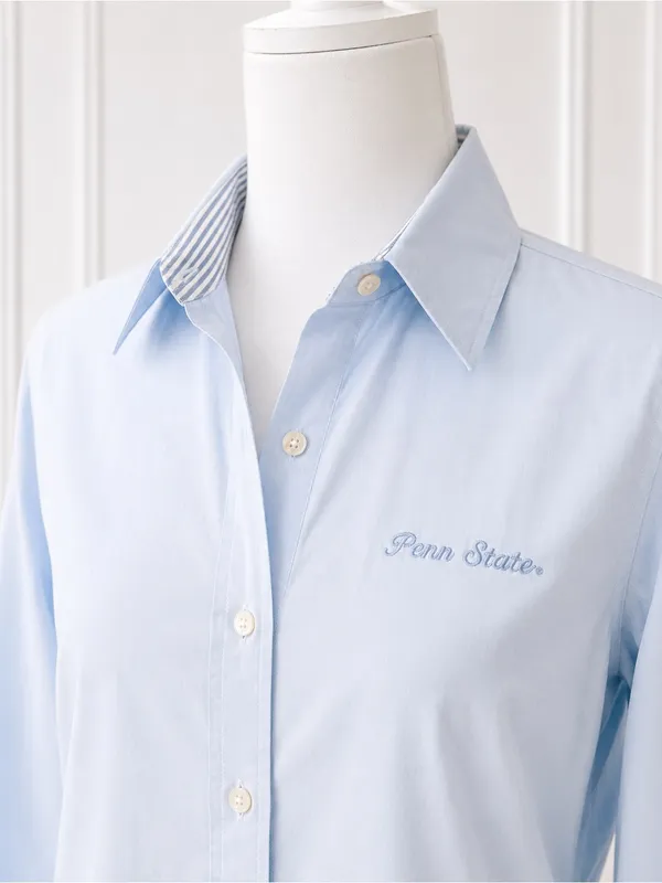 Tommy Hilfiger Penn State Light Blue Button Down Shirt Women’s S Fall PreppyChic - Image 4