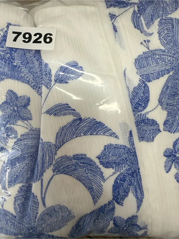 Sugar lips white maxi dress with blue floral print size large NWT - Image 6