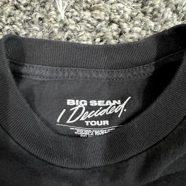 Big Sean I Decided Tour Long Sleeve T-Shirt in Black, Size S​​​​​ - Image 3