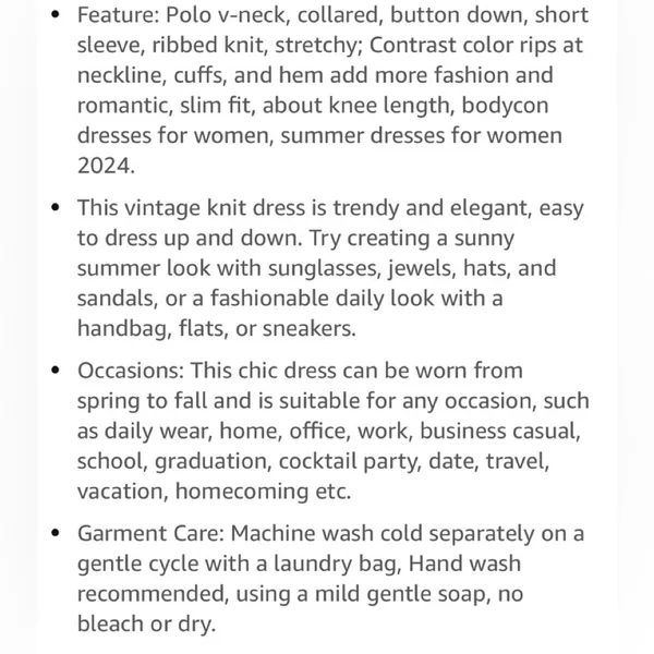 MEROKEETY Women's V Neck Ribbed Knit Midi Dress Short Sleeve Button Small - Image 10