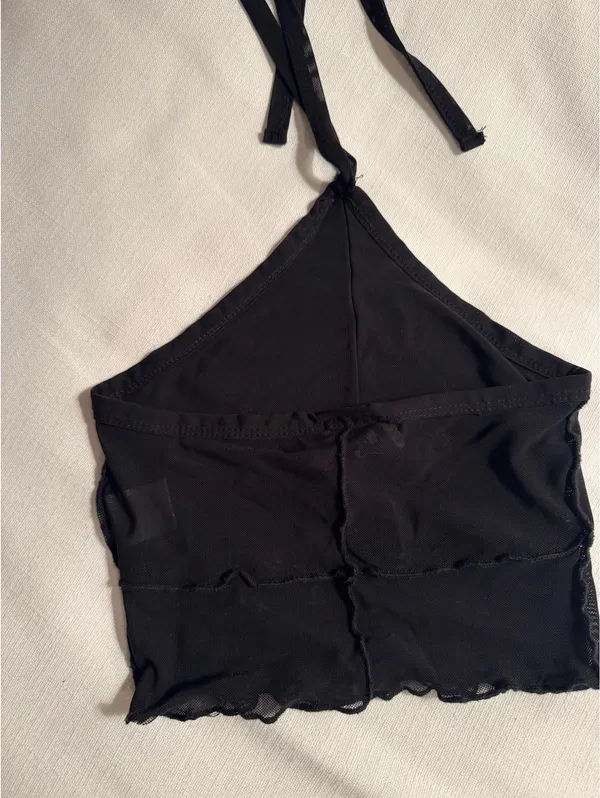 Princess Polly Black Halter Top - Image 2