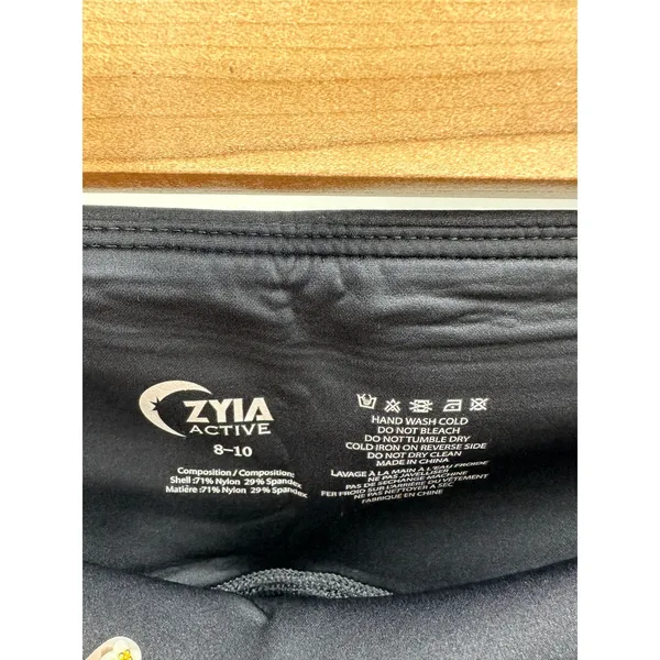 Zyia Active Black Primo Mesh Hi-Rise 7/8 24"‎ Inseam Leggings Womens Medium 8-10 - Image 6