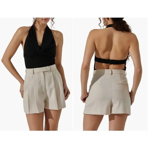 ASTR The Label Cowl Neck Halter Bodysuit‎ Size Medium - Image 2