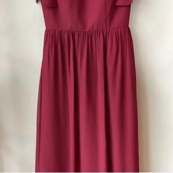 REVELRY BOWIE Bridesmaid Dress in Wine Size 2 - Image 4