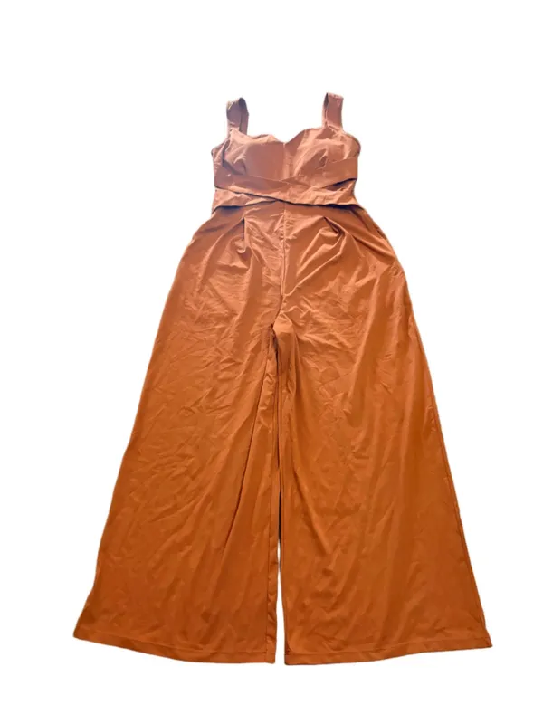 Halara U-Back Sleeveless Wide Leg Casual Jumpsuit Size L Regular Terracotta NWOT - Image 2