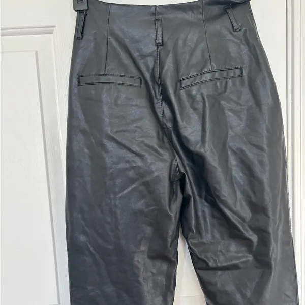 Abercrombie & fitch leather pants straight leg - Image 9
