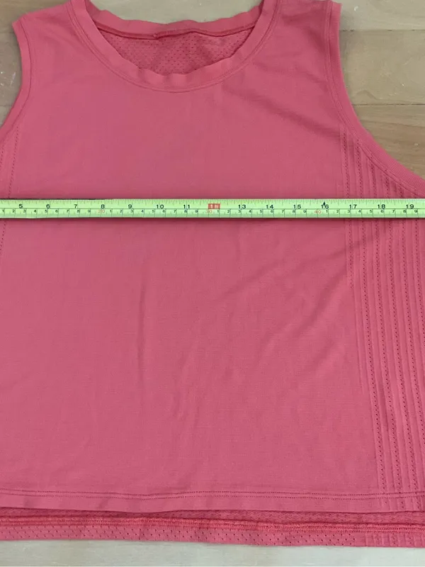 Lululemon Train to Be Tank Top Warm Coral / Warm Coral Sz 12 - Image 3