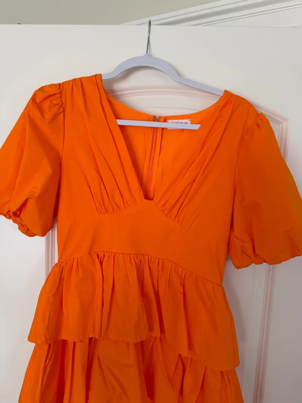 Vestique Orange Dress Mini - Image 4