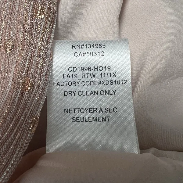 For Love And Lemons Champagne Pink La Villette Long Sleeve Mini Dress Size S - Image 10