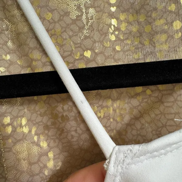 Abercrombie & Fitch White Seamless Halter Neck Bodysuit Medium NWT - Image 3