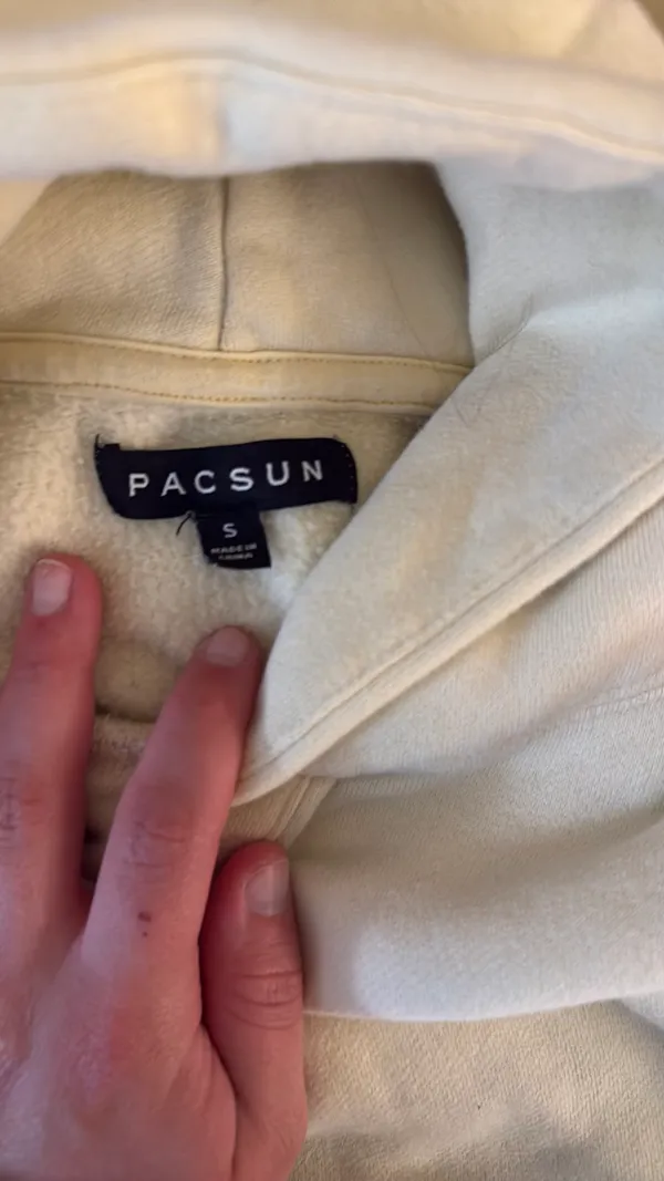 Butter Yellow Pacsun Hoodie - Image 2