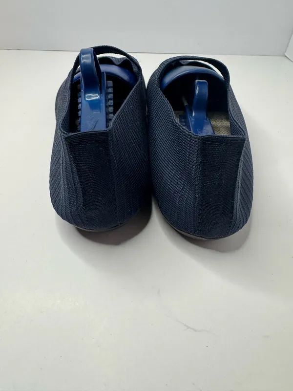 Husdnier Navy Blue Knit Mary Jane Loafers Women's Size EU41 - Image 4