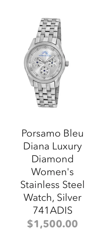 Porsamo Bleu Diana Luxury Diamond Women's - Image 3