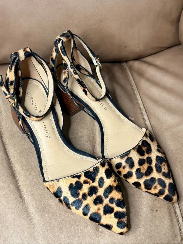 Gibson Latimer Calf Hair Animal Print Heels - Image 3