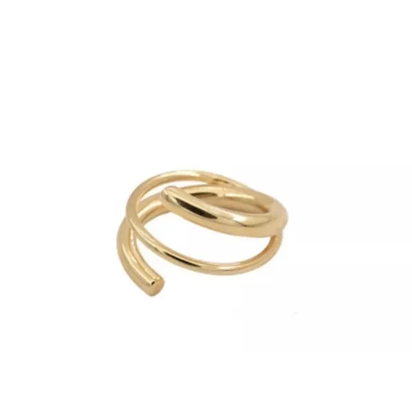 *NEW Coil‎ Ring Gold Plated Sterling Silver - Image 9