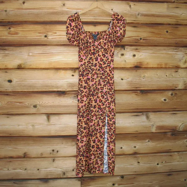 NWT French Connection Animal Print Midi Dress - Image 4
