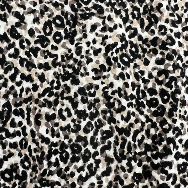 Old Navy‎ L Large Swing Dress Short Sleeve Leopard Print Jersey Knit Crew Neck - Image 4