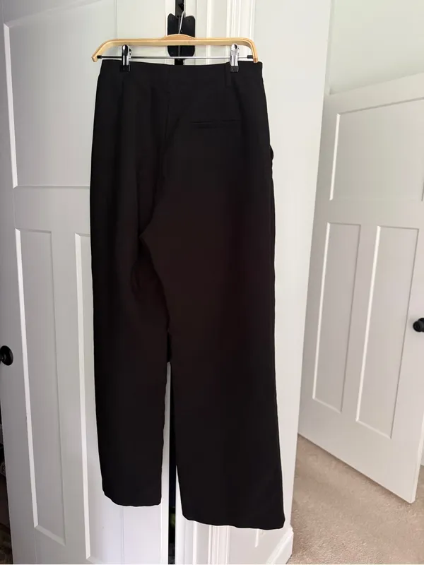 DISSH Harley wool‎ blend black trousers high rise pants - Image 4