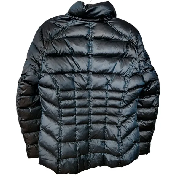 Andrew Marc Green Teal Lightweight Duck Down Puffer Coat Jacket Womens Sz M - Image 2