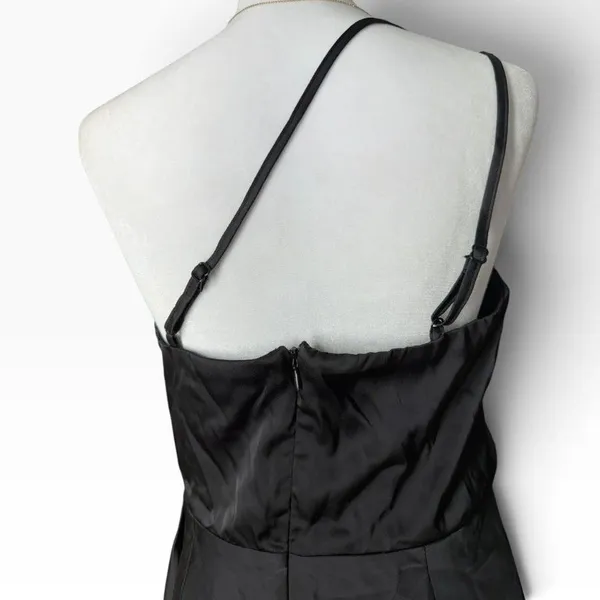 Lulus Black Sleeveless Spaghetti Strap Midi Dress Size M - Image 5