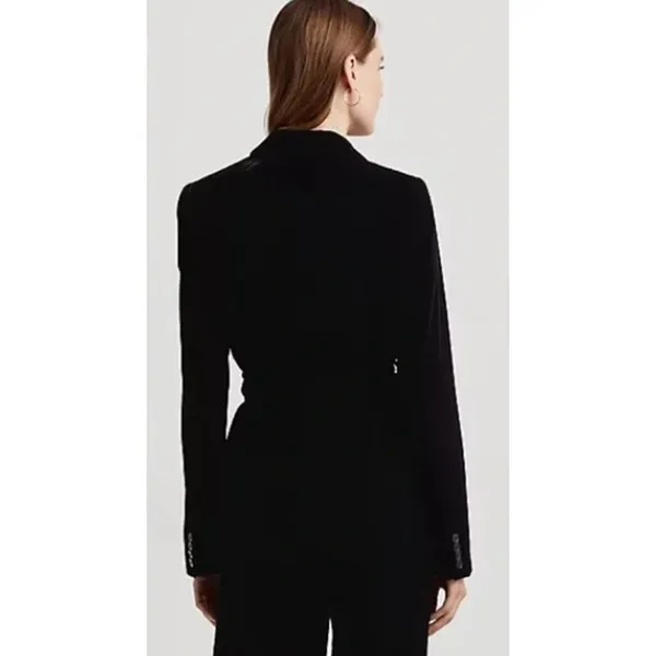 Lauren Ralph Lauren Belted Velvet Blazer Size 4 New with Tags - Image 5