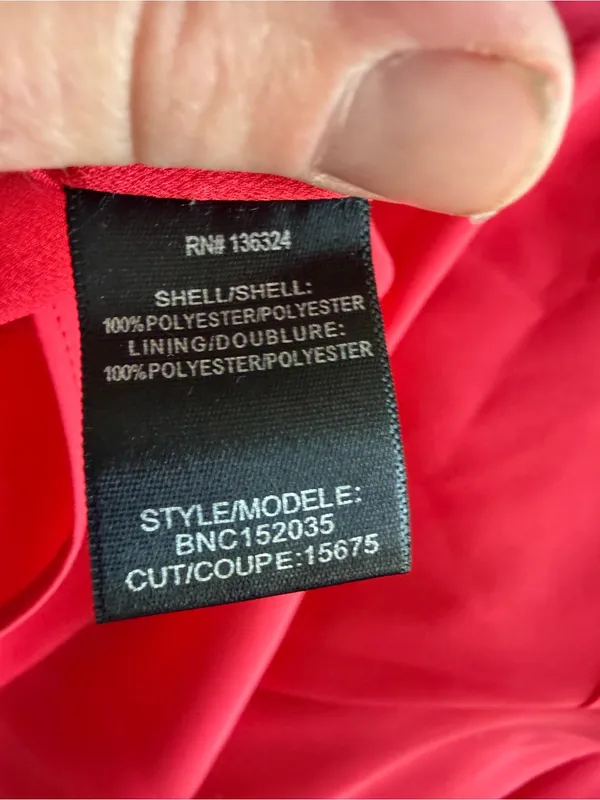 Halston Heritage Asymmetric Off-Shoulder Cocktail Dress Pink Barbie 0 - Image 7