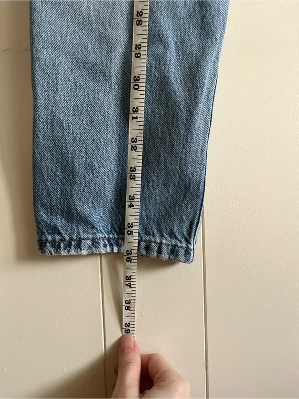 Garage Light Blue Distressed Boyfriend Jeans - Size 1, Waist 25) - Image 8