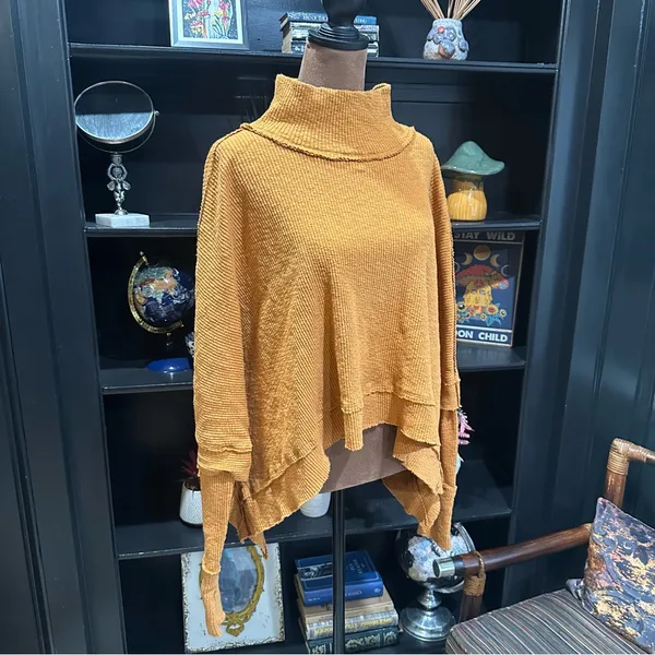 Free People We The Free Moon Daisy Pullover – Size Medium – Sunbaby Yellow - Image 10