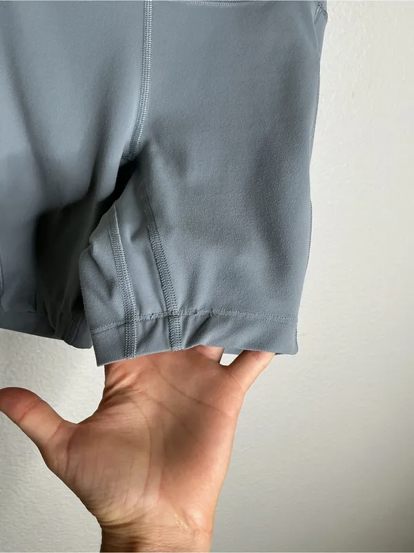 Lululemon Align High Rise Short with Pockets grey 4 - Image 9