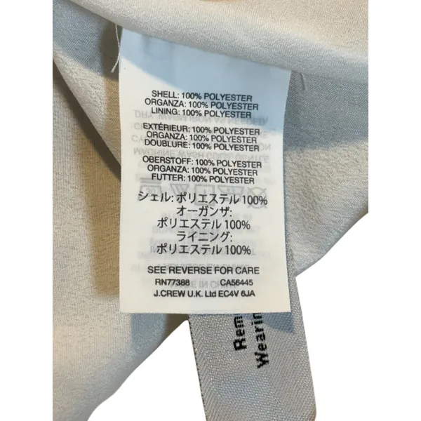 J.Crew Organza Heart Skirt Womens‎ 2 White Black A-Line Midi Romantic Coquette - Image 7
