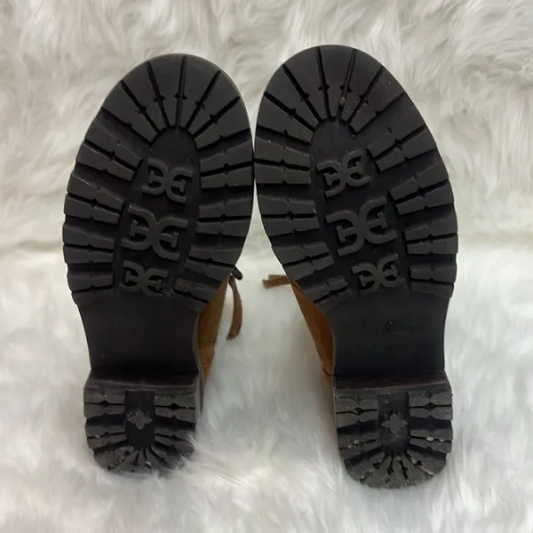 Sam Edelman Brown Tenlee Suede‎ Sherpa Hiker Winter Boots Size 8 B61 - Image 8