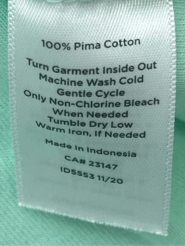 Talbots Tee Womens Mint Green Short Sleeve 100% Pima Cotton Basic Top Small - Image 5