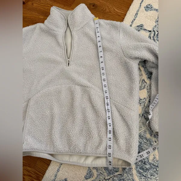 BAILEY 44 Women's Ivory Fleece 1/4 Zip Pullover size medium - Image 7