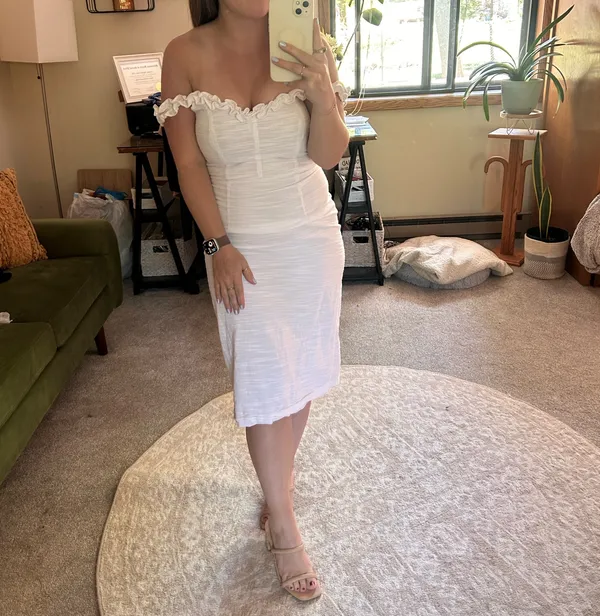 Petal & Pup Off The Shoulder Midi Dress - Image 3
