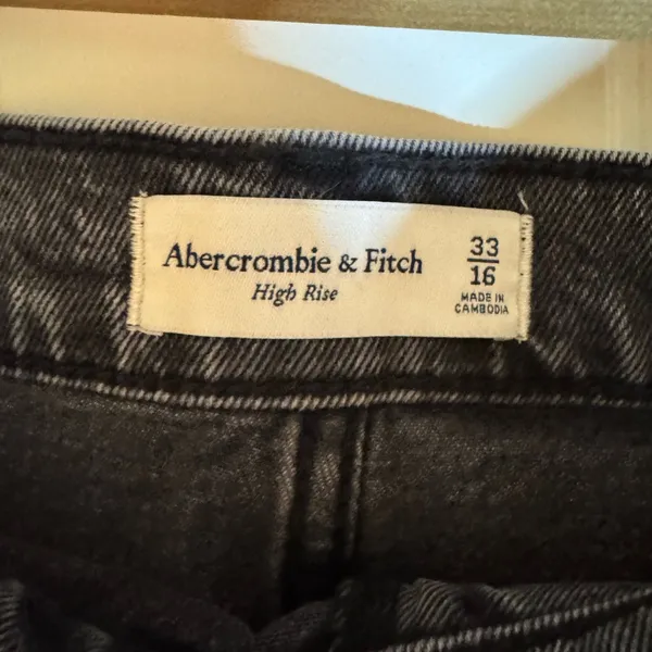 NWT Abercrombie & Fitch Denim‎ Mini Skirt - Denim skirt - grey opulent, size 16 - Image 4