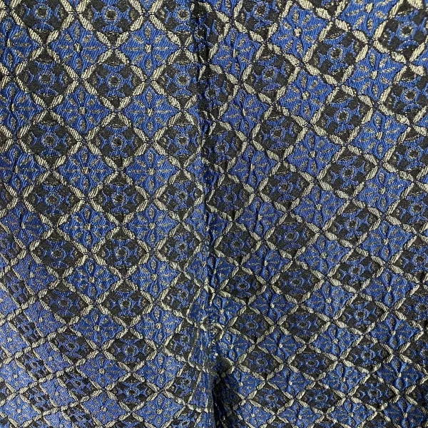 Free People Harley Pant Womens Large Jacquard Blue‎ Gold Geometric Drawstring - Image 11