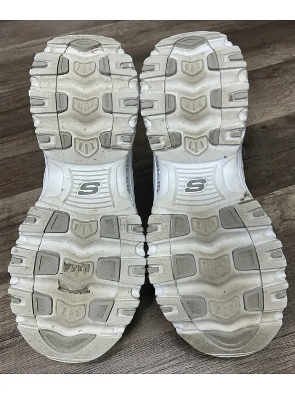 Skechers D'Lites Fresh Start Womens Shoes Size 7.5 Extra Wide White 11931EW - Image 9