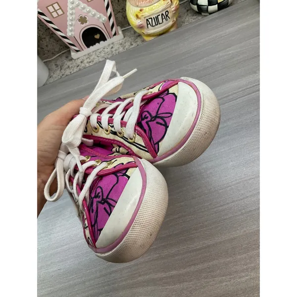 Coach Barrett Poppy Love Designer Fuchsia Pink Patent Leather Trim - Image 2