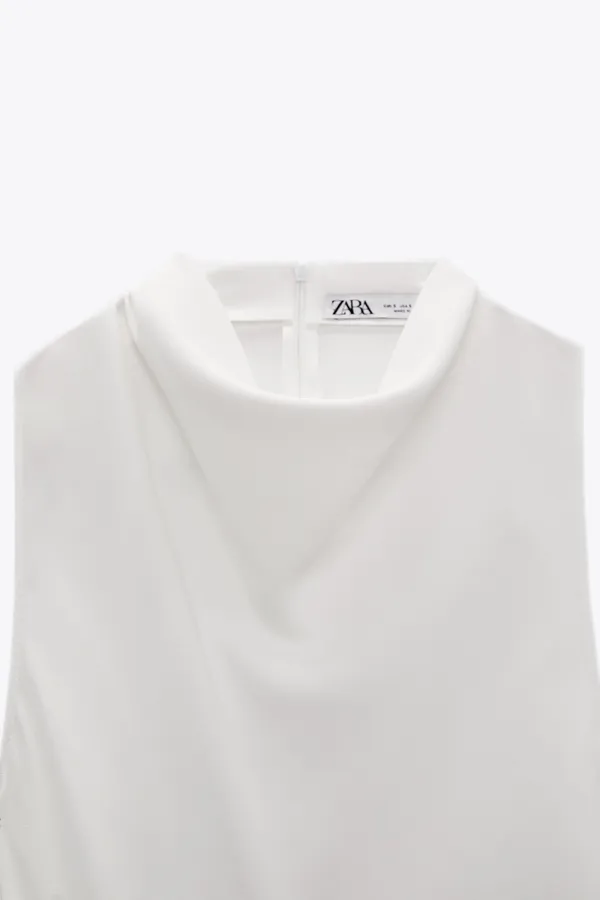 ZARA jumpsuit white romper kaftan - Image 6