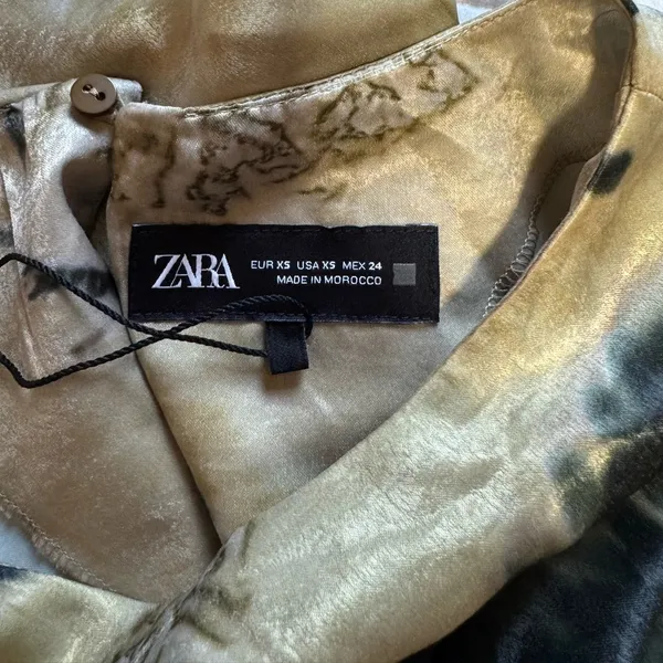 Zara - SATIN EFFECT MIDI DRESS - Image 6
