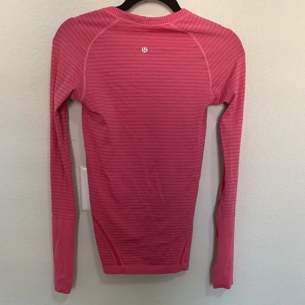 Lululemon Swiftly Tech Long Sleeve Top Rugby Stripe Tonal Heathered Boom Juice 4 - Image 9