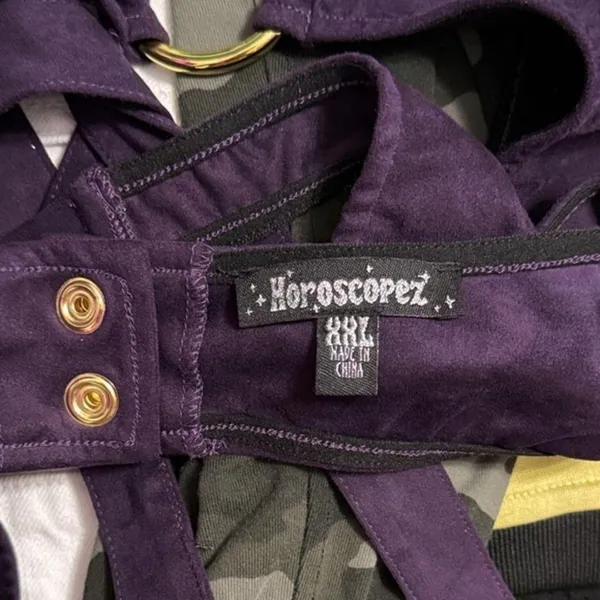 Dolls Kill Horoscopez Fuel The Drama Purple Halter Crop Top Whimsigoth Y2K Goth - Image 4