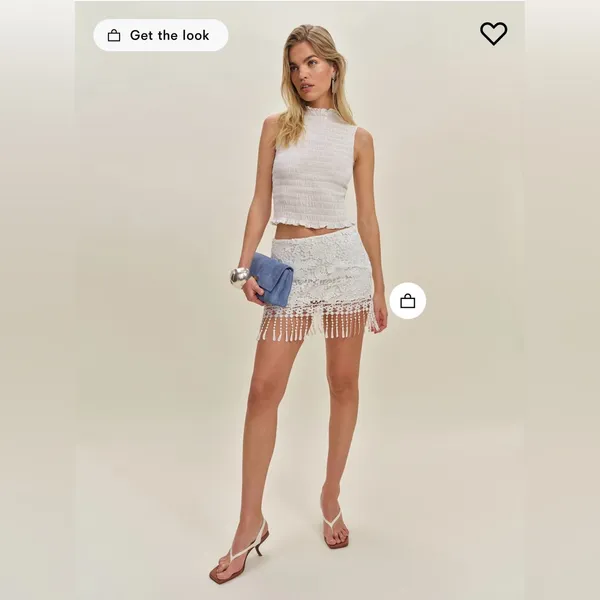 Reformation Smocked Top - Image 4
